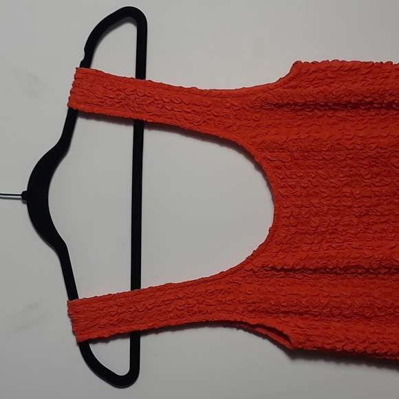 RAILS Julie Vibrant Orange Textured Mini Sleeveless Dress Size Large - Picture 9 of 16